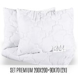 Set manželské přikrývky a polštářů Premium 200x200 + 90x70 (2x) EMI