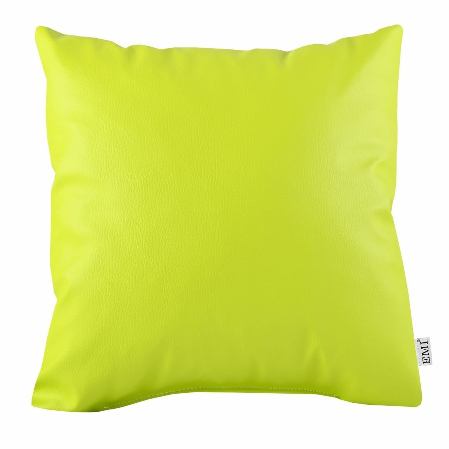 Polštář 40 x 40 limetkový ekokůže EMI
