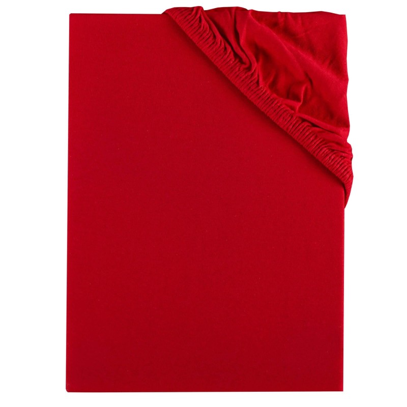 Prostěradlo červené jersey EMI 2