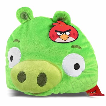 Dekorativní polštář Angry Birds zelený
