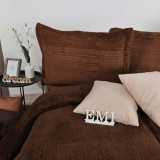 Povlečení z mikroplyše Banu hnědé EMI
