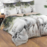 Povlečení bavlněné 3D Horses