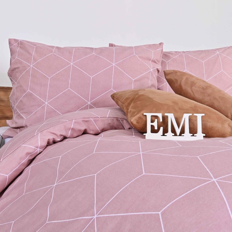Flanelové povlečení Alya rosa EMI 2
