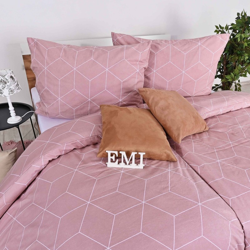Flanelové povlečení Alya rosa EMI 3