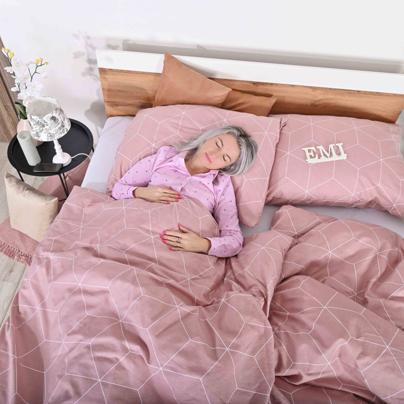 Flanelové povlečení Alya rosa EMI 5