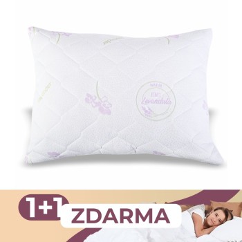 Polštář prošívaný antialergický Lavender EMI 1+1 ZDARMA