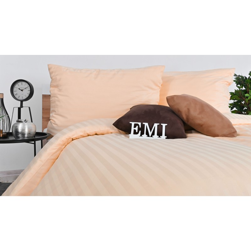 Povlečení damaškové broskvové EMI 3
