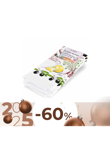 Utěrky na nádobí Olive set 3 ks EMI