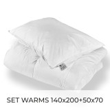Set péřové přikrývky a polštáře Warms 140x200 + 50x70 EMI