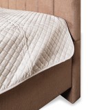 Čalouněná postel LUNEXA + lamelový rošt + matrace EMI