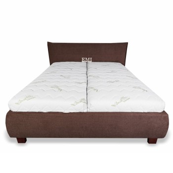 Čalouněná postel VALERIA LUX + lamelový rošt + matrace EMI