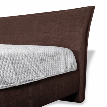 Čalouněná postel VALERIA LUX + lamelový rošt + matrace EMI