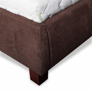 Čalouněná postel VALERIA LUX + lamelový rošt + matrace EMI