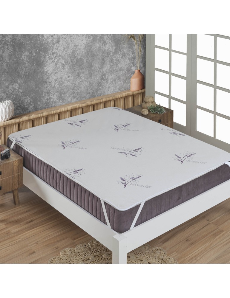 Nepromokavá plachta s elastickým obvodem Lavender EMI