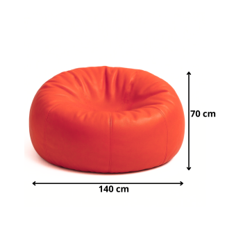Sedací vak koule červená EMI