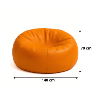 Sedací vak koule oranžová EMI