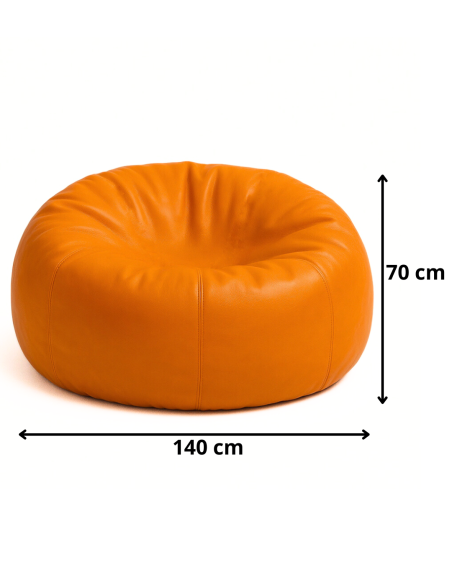 Sedací vak koule oranžová EMI