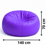 Sedací vak koule fialová EMI