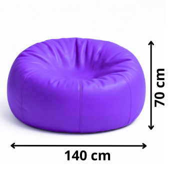 Sedací vak koule fialová EMI