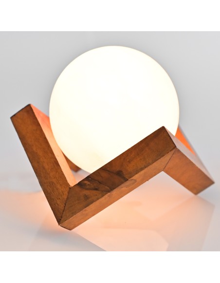 Solná lampa Měsíc