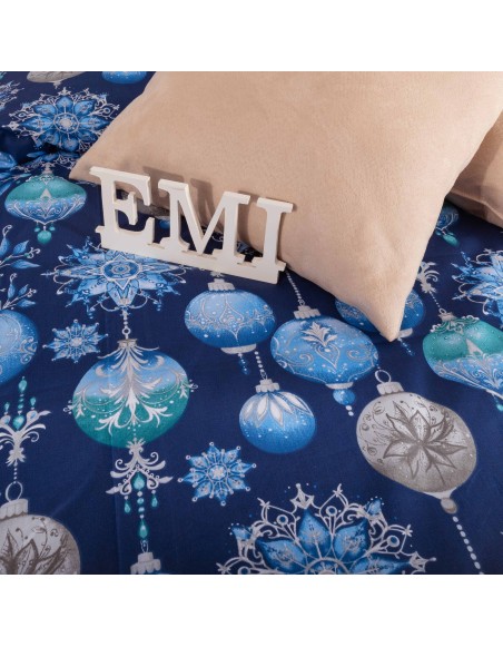 Vánoční bavlněné povlečení Magic blue EMI