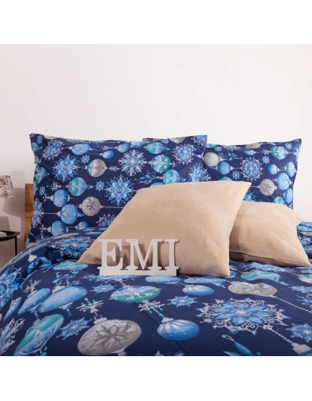 Vánoční bavlněné povlečení Magic blue EMI