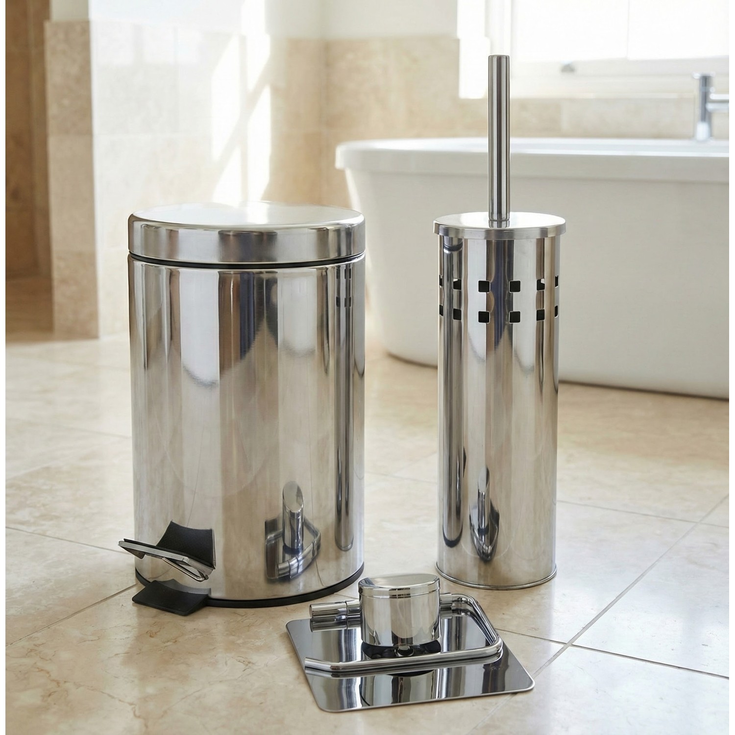 Set WC doplňků do koupelny Nero EMI