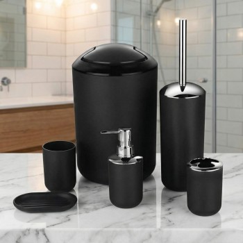 Sada doplňků do koupelny Levi černá EMI