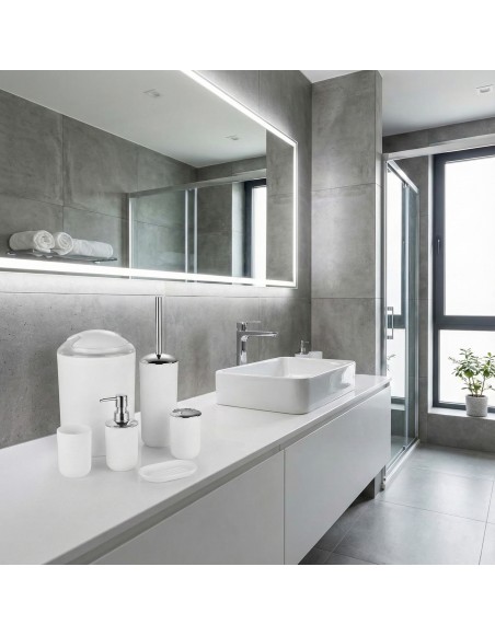 Sada doplňků do koupelny Levi bílá EMI