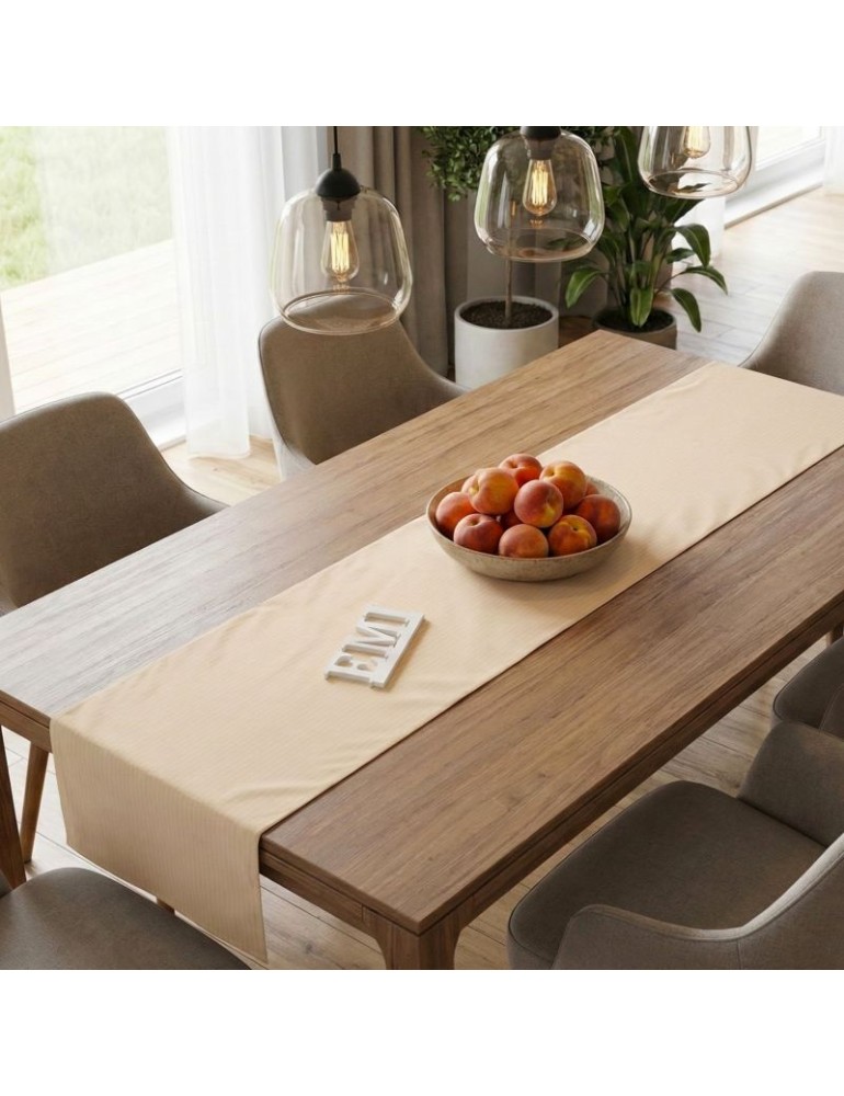 Běhoun na stůl meruňkový 160x36 cm EMI