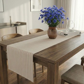 Běhoun na stůl krémový Damal 34x180 cm EMI