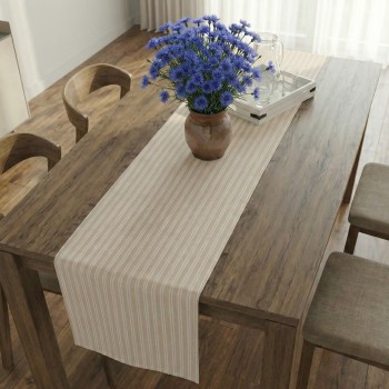 Běhoun na stůl krémový Damal 34x180 cm EMI