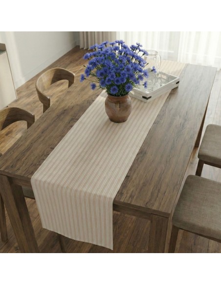 Běhoun na stůl krémový Damal 34x180 cm EMI