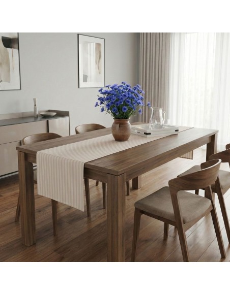 Běhoun na stůl krémový Damal 34x180 cm EMI