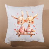 Dekorační polštář Bunny Together 40x40 cm EMI