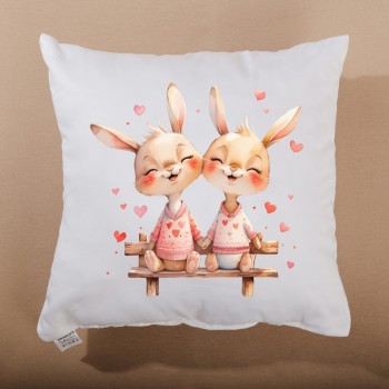 Dekorační polštář Bunny Together 40x40 cm EMI