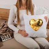 Dekorační polštář Golden Heart 40x40 cm EMI