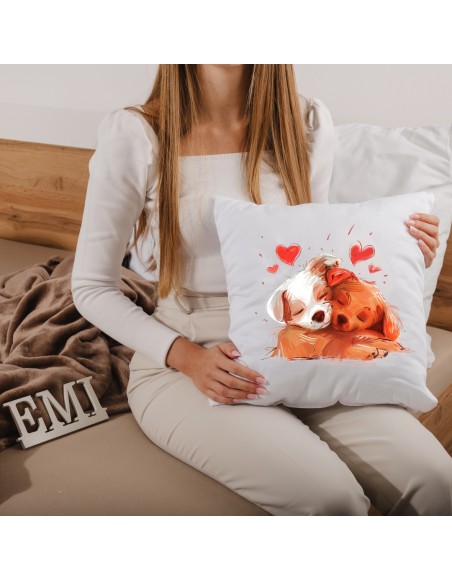 Dekorační polštář Puppy Love 40x40 cm EMI