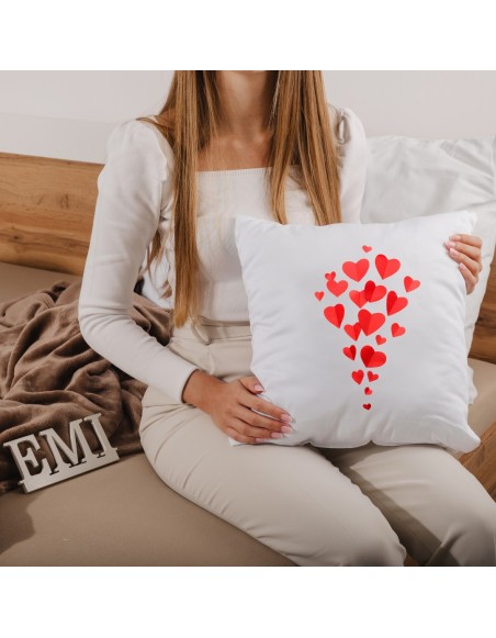Dekorační polštář Hearts 40x40 cm EMI