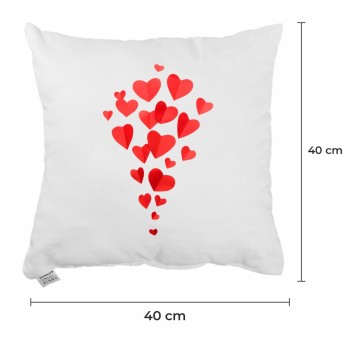 Dekorační polštář Hearts 40x40 cm EMI