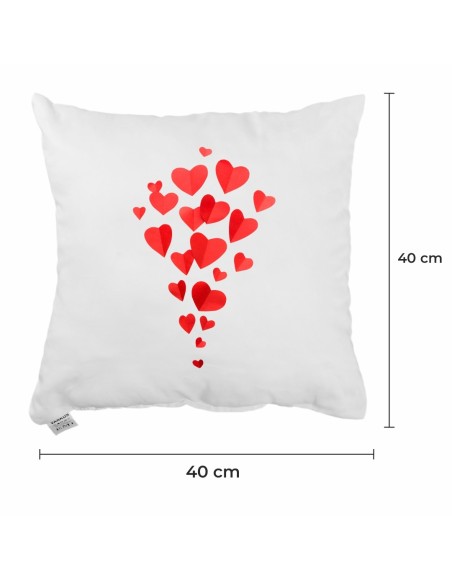 Dekorační polštář Hearts 40x40 cm EMI
