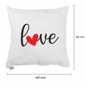 Dekorační polštář Love 40x40 cm EMI