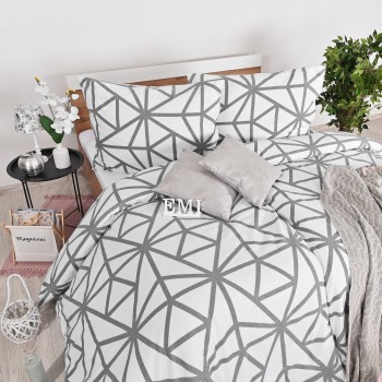 Flanelové povlečení Helsinki bílé EMI