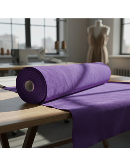 Metráž_semiš_fialový_EMI_šití_doma