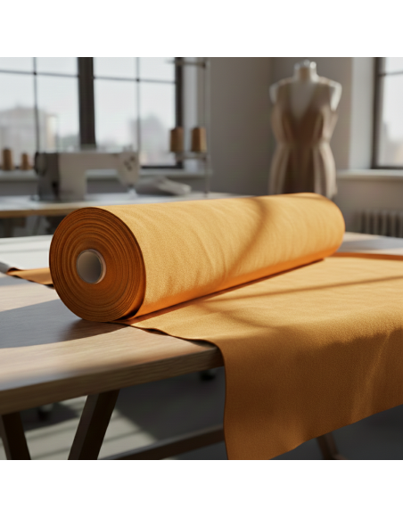 Metráž_semiš_oranžový_EMI