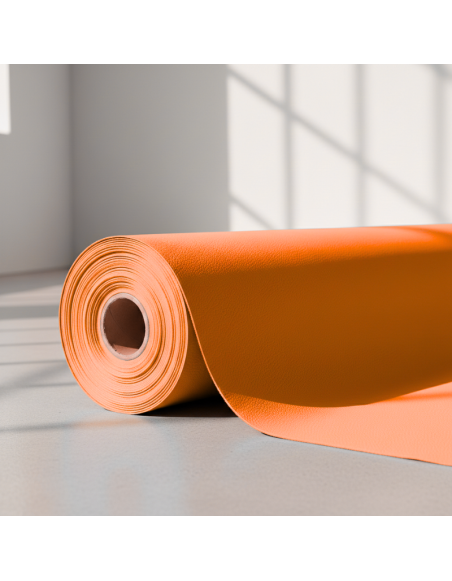 Metráž ekokůže oranžová EMI