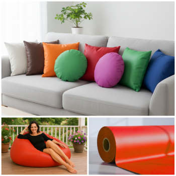 Metráž ekokůže červená EMI