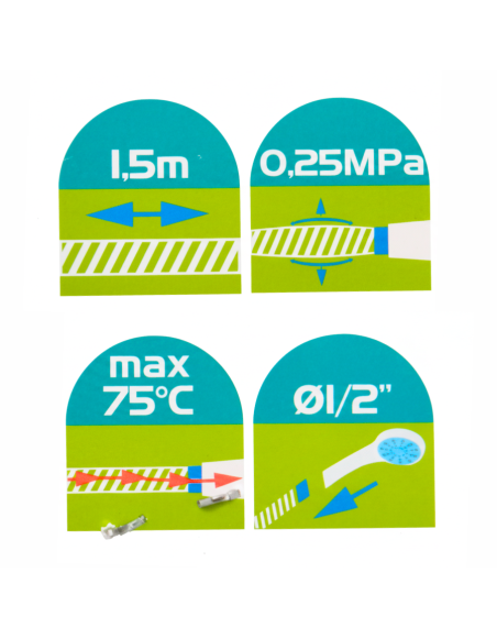 Sprchová hadice z nerezové oceli AWD