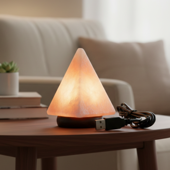 Solná lampa USB pyramida