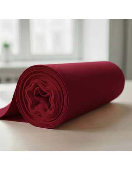 Bavlněný_Jersey_metráž_bordó_úplet_EMI